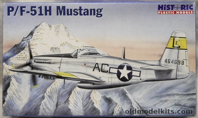 Historic 1/48 F-51H / P-51H Mustang - 6nd FS Alaska 'Ah'm Available' / 57th FG Alaska / Massachusetts Air National Guard, 48-005 plastic model kit